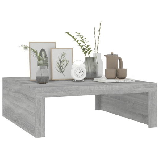 Mesa de Centro, Mesa baixa, 100x100x35 cm derivados de madeira cinza sonoma