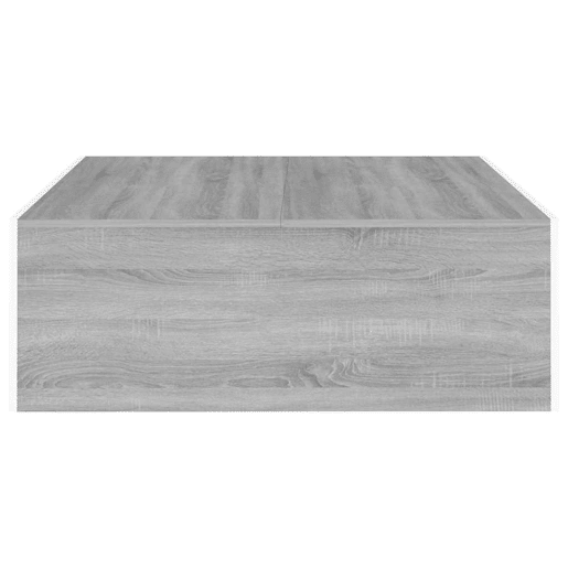 Mesa de Centro, Mesa baixa, 100x100x35 cm derivados de madeira cinza sonoma