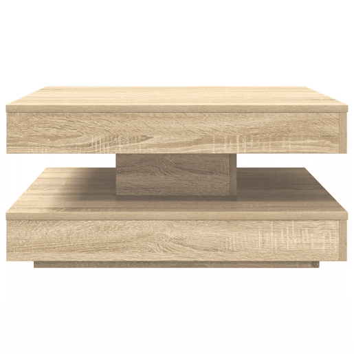 Mesa de Centro, Mesa baixa, rotativa a 360graus 70x70x34,5cm carvalho sonoma Mesa de Centro, Mesa baixa, rotativa a 360graus 70x70x34,5cm carvalho sonoma