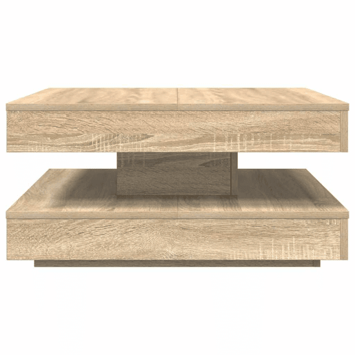 Mesa de Centro, Mesa baixa, rotativa a 360graus 70x70x34,5cm carvalho sonoma Mesa de Centro, Mesa baixa, rotativa a 360graus 70x70x34,5cm carvalho sonoma