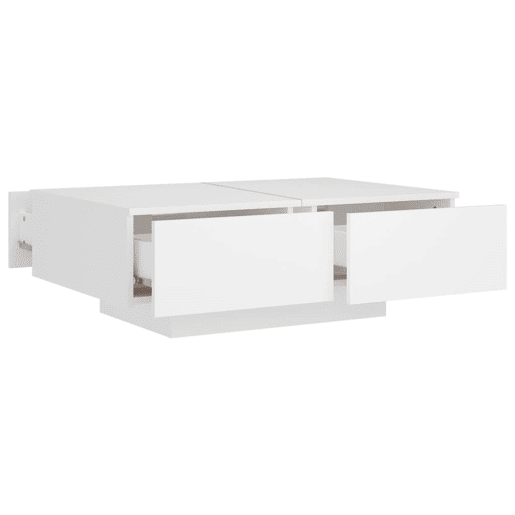 Mesa de Centro, Mesa baixa, 90x60x31 cm contraplacado branco