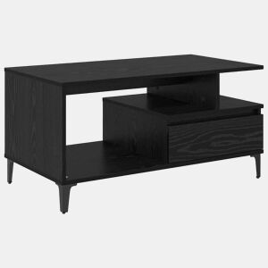 Mesa de Centro, Mesa baixa, com gaveta Carvalho Preto 90 x 49 x 45 cm