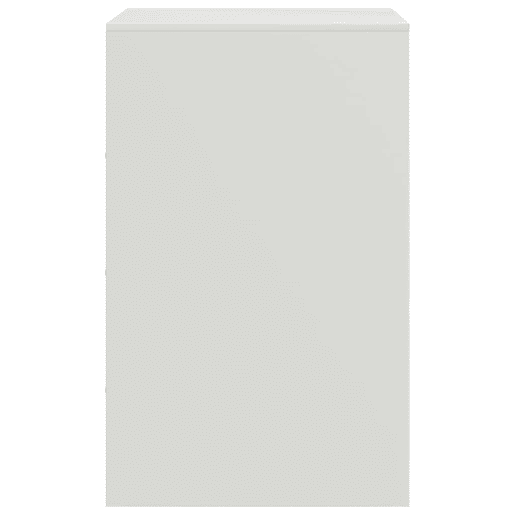 Soluna Home - Mesitas De Noche Acero laminado en frío Blanco 34,5 x 39 x 62 cm