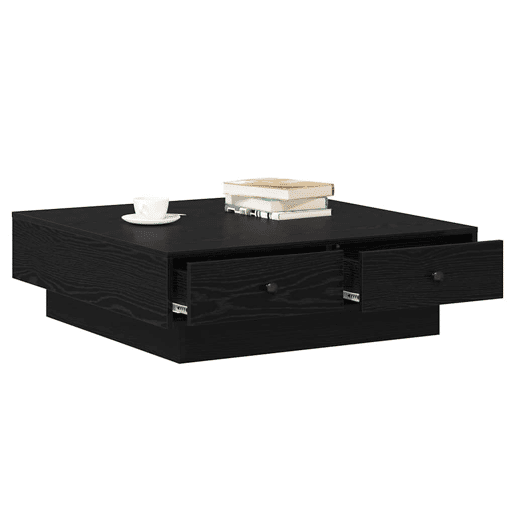 Mesa de Centro, Mesa baixa, Carvalho Preto 90 x 90 x 28 cm