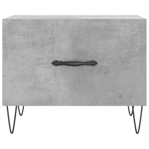 Mesa de Centro, Mesa baixa, 50x50x40 cm madeira processada cinza cimento