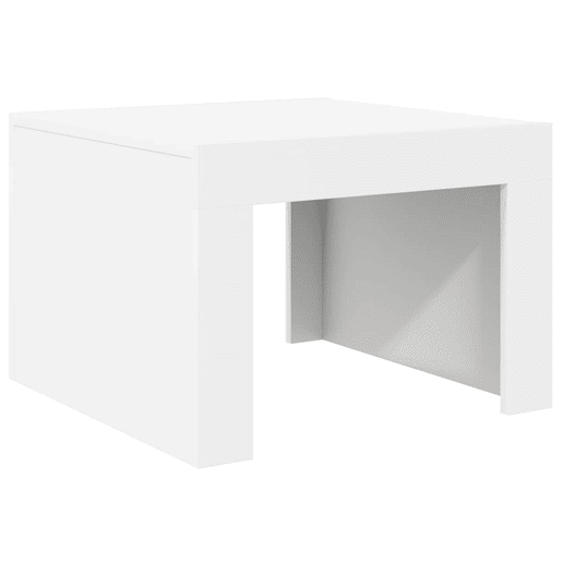Mesa de Centro, Mesa baixa, 50x50x35 cm derivados madeira branco