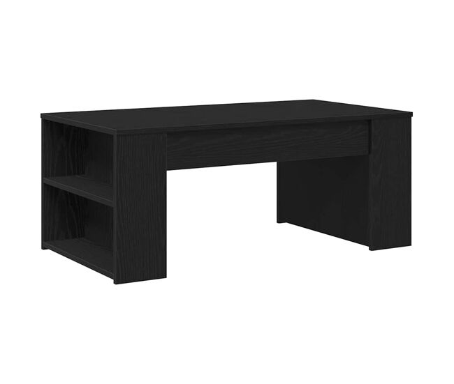 Mesa de café - mesa de centro - mesa baja roble negro 102 x 55 x 42 cm madera de ingeniería