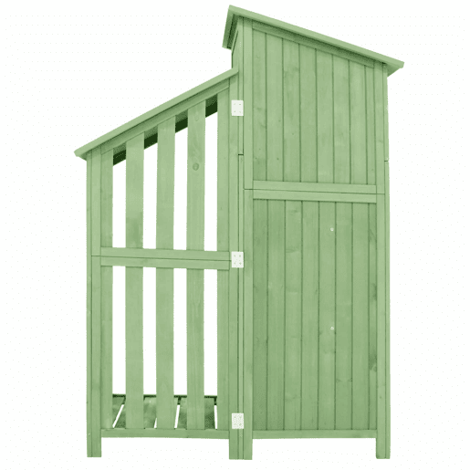 Casinha de jardim 124x46x174 cm - Adequada para jardins pequenos - Verde