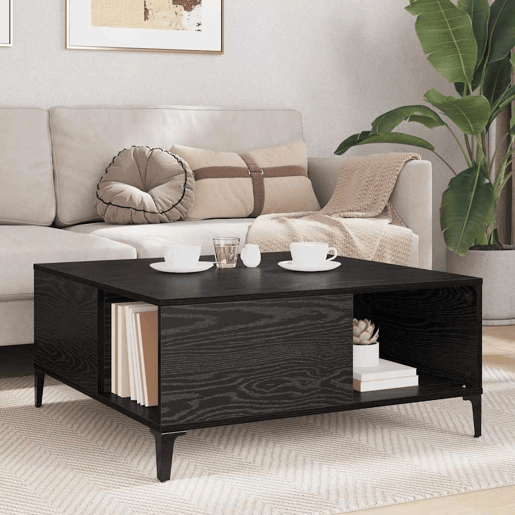 Mesa de Centro, Mesa baixa, Carvalho Preto 80 x 80 x 36,5 cm