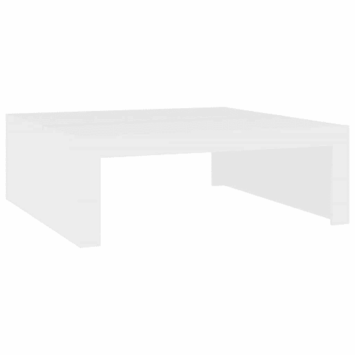 Mesa de Centro, Mesa baixa, 100x100x35 cm derivados de madeira branco