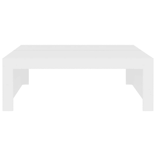 Mesa de Centro, Mesa baixa, 100x100x35 cm derivados de madeira branco
