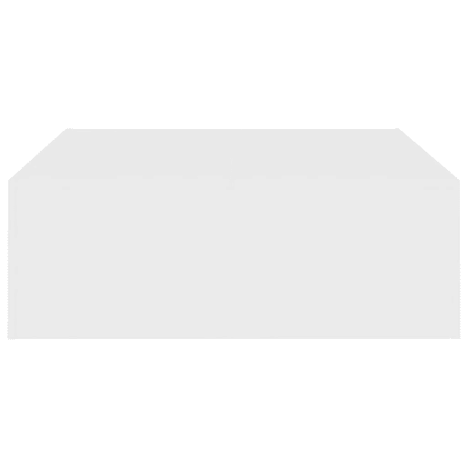 Mesa de Centro, Mesa baixa, 100x100x35 cm derivados de madeira branco