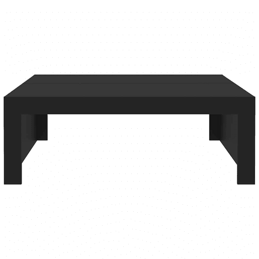 Mesa de Centro, Mesa baixa, 100x100x35 cm derivados de madeira preto