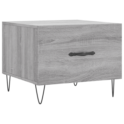 Mesa de Centro, Mesa baixa, 50x50x40 cm derivados madeira sonoma cinza