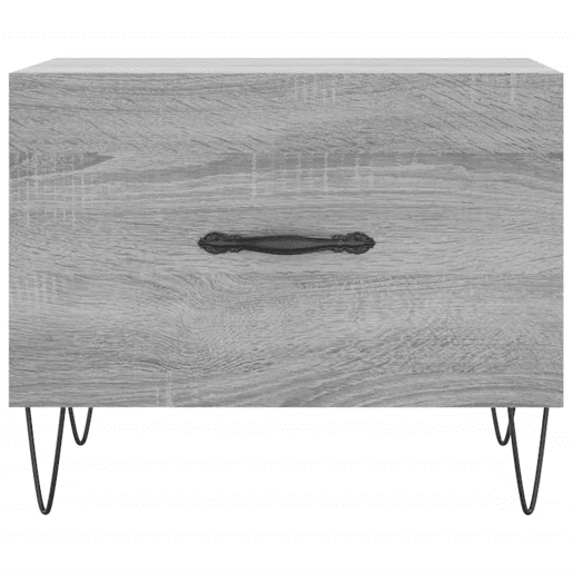 Mesa de Centro, Mesa baixa, 50x50x40 cm derivados madeira sonoma cinza