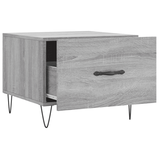 Mesa de Centro, Mesa baixa, 50x50x40 cm derivados madeira sonoma cinza