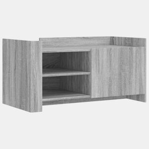Mesa de Centro, Mesa baixa, 100x50x50cm derivados de madeira cinzento sonoma