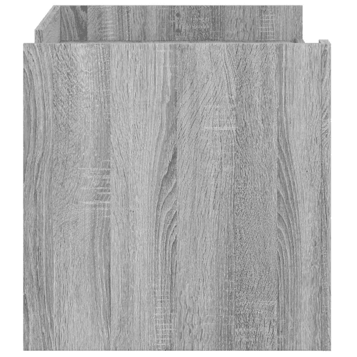 Mesa de Centro, Mesa baixa, 100x50x50cm derivados de madeira cinzento sonoma