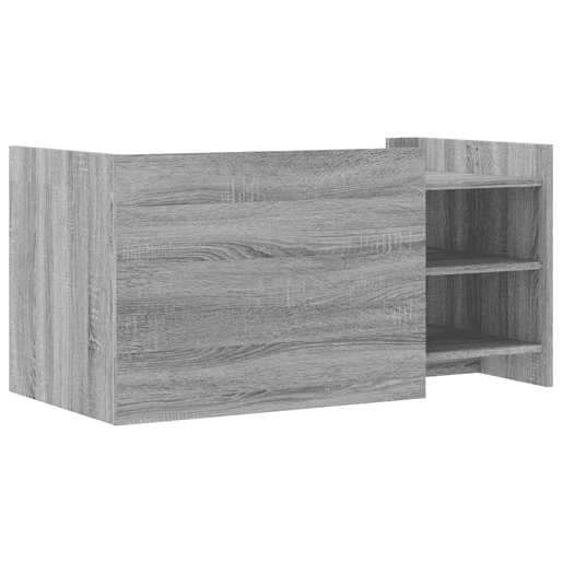 Mesa de Centro, Mesa baixa, 100x50x50cm derivados de madeira cinzento sonoma