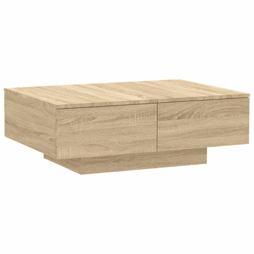 Mesa de Centro, Mesa baixa, 90x60x31 cm derivados de madeira carvalho sonoma