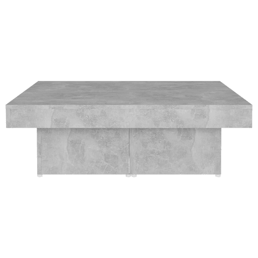 Mesa de Centro, Mesa baixa, 90x90x28cm derivados de madeira cinzento cimento