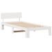 Estructura de cama individual para adultos Estructura de cama individual para adultos Blanco