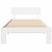 Estructura de cama individual para adultos Estructura de cama individual para adultos Blanco