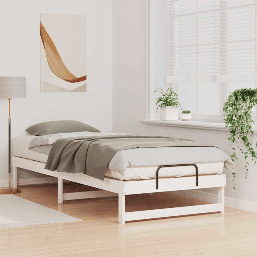 Estrutura de cama de solteiro - Branco 100 x 220 cm
