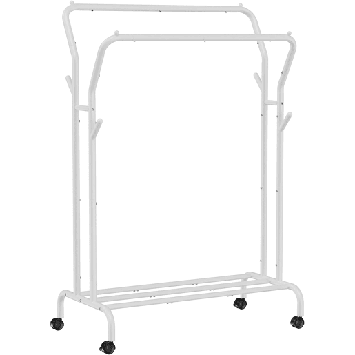 CABIDE DE ROUPA COM RODAS, branco CABIDE DE ROUPA COM RODAS, branco