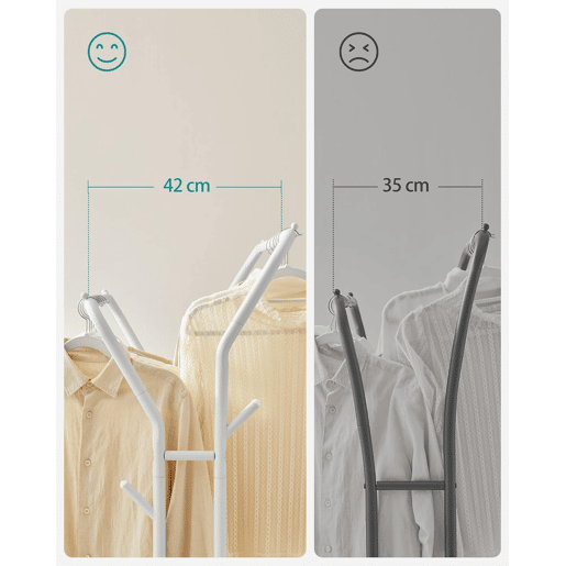 CABIDE DE ROUPA COM RODAS, branco CABIDE DE ROUPA COM RODAS, branco