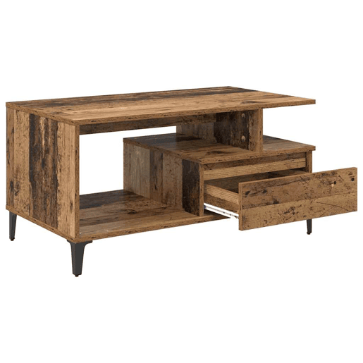 Mesa de Centro, Mesa baixa, com gaveta Madeira Antiga 90 x 49 x 45 cm