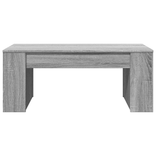 Mesa de Centro, Mesa baixa, 102x55x42 cm madeira processada sonoma cinzento
