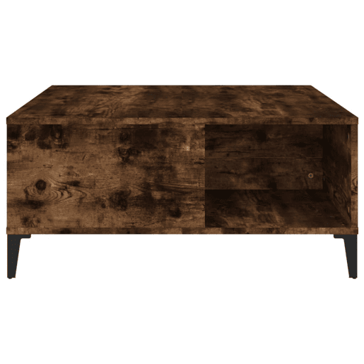 Mesa de Centro, Mesa baixa, 80x80x36,5 cm derivados madeira carvalho fumado