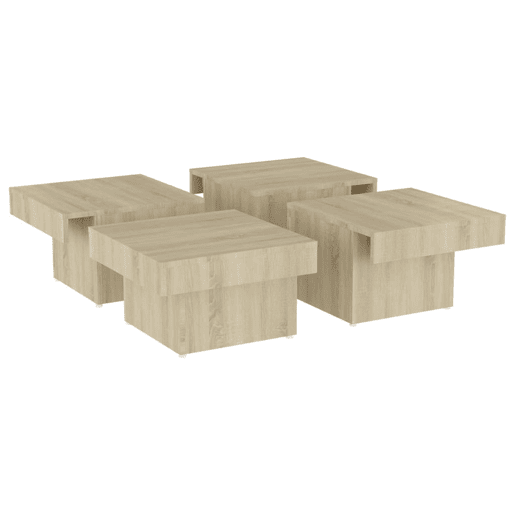 Mesa de Centro, Mesa baixa, 90x90x28 cm contraplacado carvalho sonoma