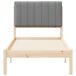 Estructura de cama simple para adultos 80x195 Estructura de cama simple para adultos 80x195 Blanco/ Gris Claro