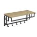 Estante de pared con percha 66x27 Estante de pared con percha 66x27 Roble