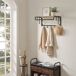 Estante de pared con percha 66x27 Estante de pared con percha 66x27 Roble