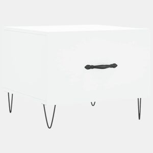 Mesa de Centro, Mesa baixa, 50x50x40 cm derivados de madeira branco