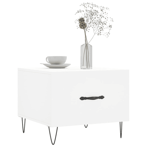 Mesa de Centro, Mesa baixa, 50x50x40 cm derivados de madeira branco