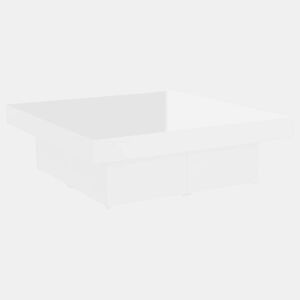 Mesa de Centro, Mesa baixa, 90x90x28cm derivados de madeira branco brilhante