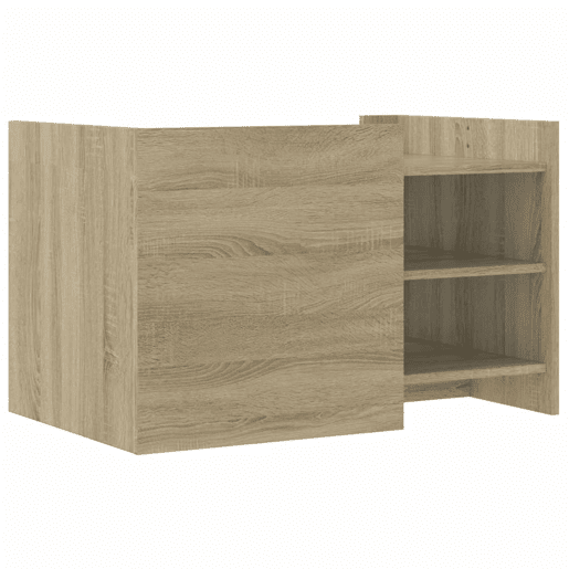 Mesa de Centro, Mesa baixa, 80x50x50 cm derivados de madeira carvalho sonoma
