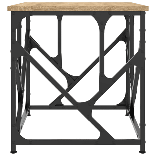 Mesa de Centro, Mesa baixa, 45x45x47,5 cm derivados madeira carvalho sonoma