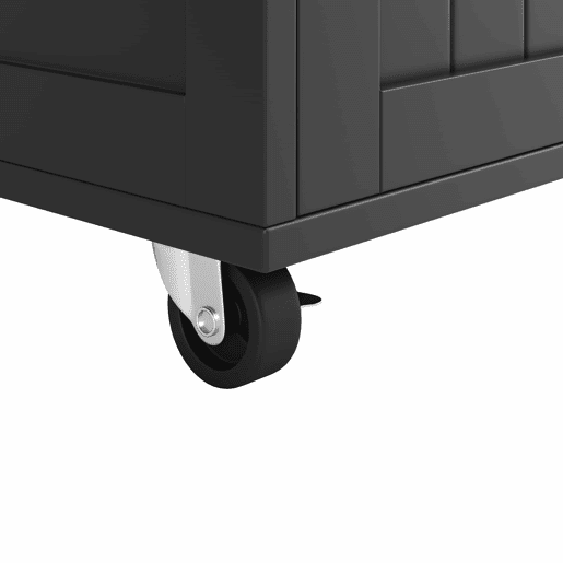 Ilha de cozinha moderna 102x45x92 cm - Móvel de cozinha, carrinho de buffet, mesa de jantar multifuncional com arrumação - Preto