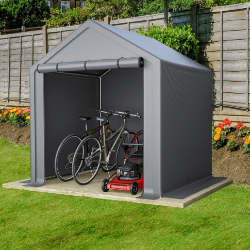 Casinha de ferramentas 190x170x200 cm - Garagem para bicicletas, armazém, resistente - Cinza escuro Casinha de ferramentas 190x170x200 cm - Garagem para bicicletas, armazém, resistente - Cinza escuro