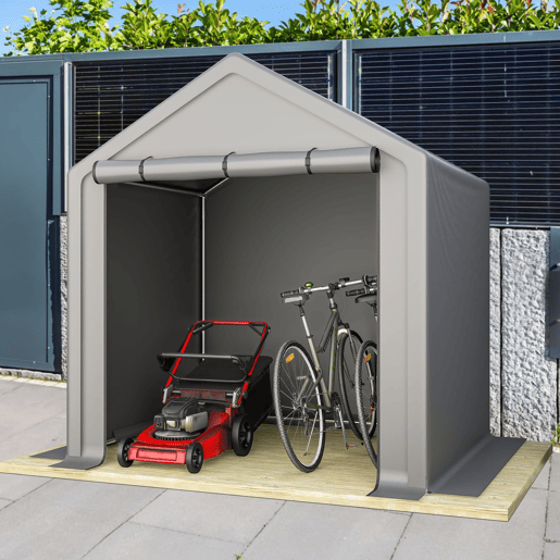 Casinha de ferramentas 190x170x200 cm - Garagem para bicicletas, armazém, resistente - Cinza escuro Casinha de ferramentas 190x170x200 cm - Garagem para bicicletas, armazém, resistente - Cinza escuro