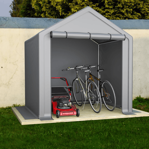 Casinha de ferramentas 190x170x200 cm - Garagem para bicicletas, armazém, resistente - Cinza escuro Casinha de ferramentas 190x170x200 cm - Garagem para bicicletas, armazém, resistente - Cinza escuro