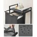 Estanterķa del bańo con cesta de la colada Estanterķa del bańo con cesta de la colada Negro/ Gris