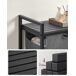 Estanterķa del bańo con cesta de la colada Estanterķa del bańo con cesta de la colada Negro/ Gris