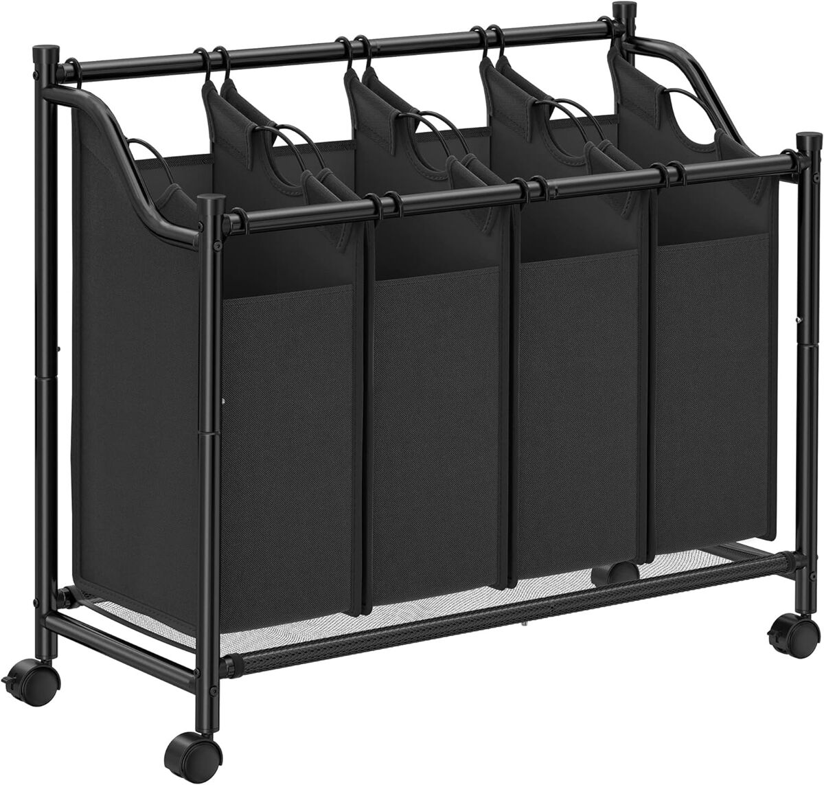 Cesta de la ropa 4x35l, negra