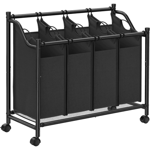 Cesto da roupa suja 4x35l, preto Cesto da roupa suja 4x35l, preto
